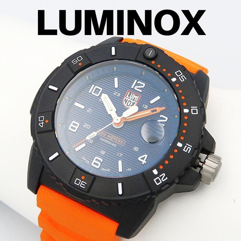 Used Luminox Luminox XS.3603 NAVY SEAL Orange x Black Military Watch Dive Watch