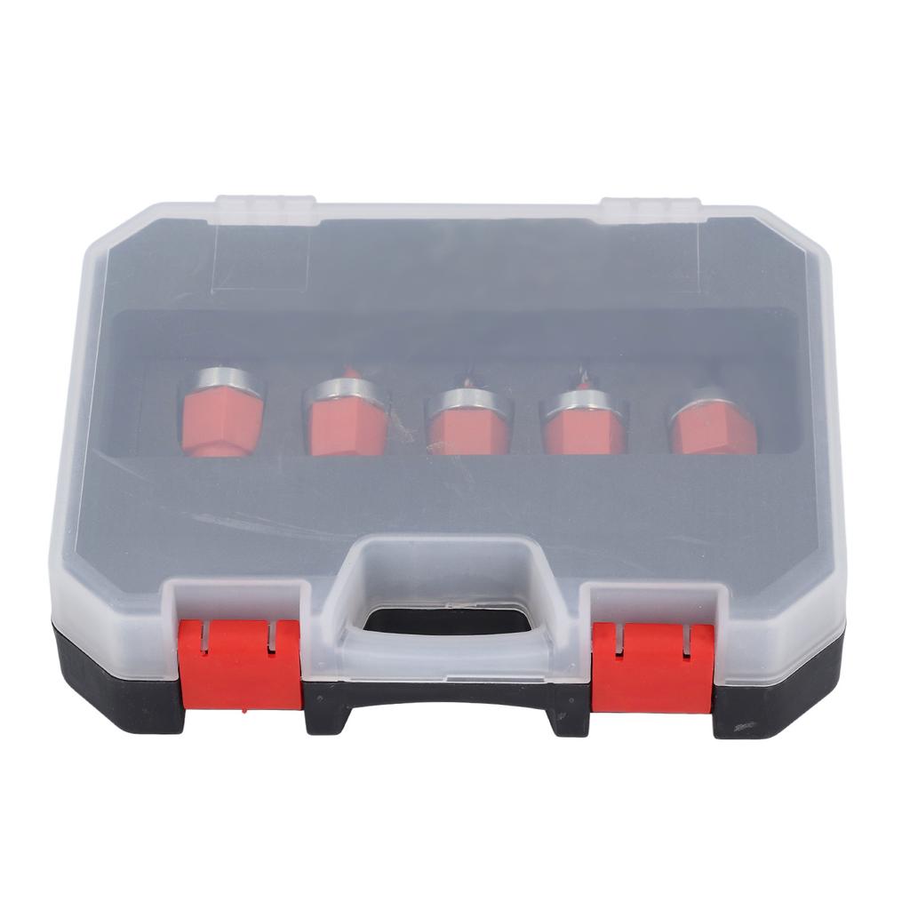 5 Pcs Countersink Drill Bit Set 2.8 3 3.2 3.5 4mm Diameter Adjustable Depth Countersunk Drill Hole Opener with Wrench