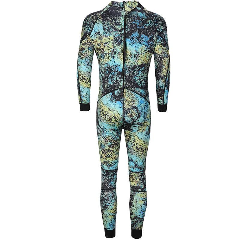 3mm Neoprene Wetsuit Diving Surfing Snorkeling Warmth Full Body Suit Unisex Camo Pattern