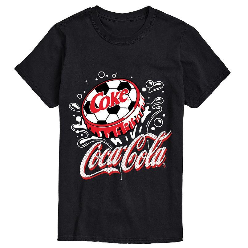 Men s Coca-Cola Soccer Cap Graphic Tee L