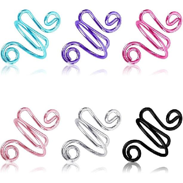 6 Pcs Adjustable Crochet Rings, Yarn Guide for Knitting & Crocheting - Grandma Mother Gifts