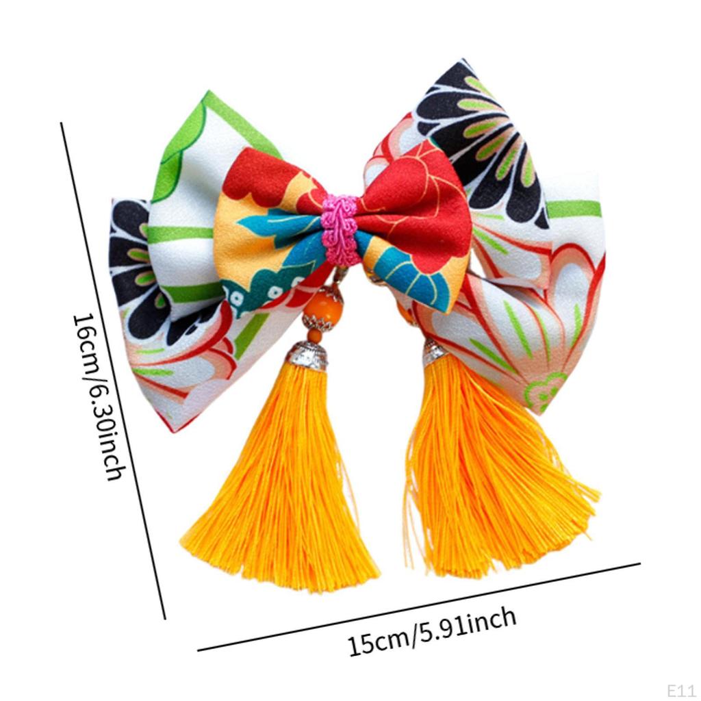 Bowknot Tassel Hair Accessories Antique Decorative Clip Traditional Hairpin