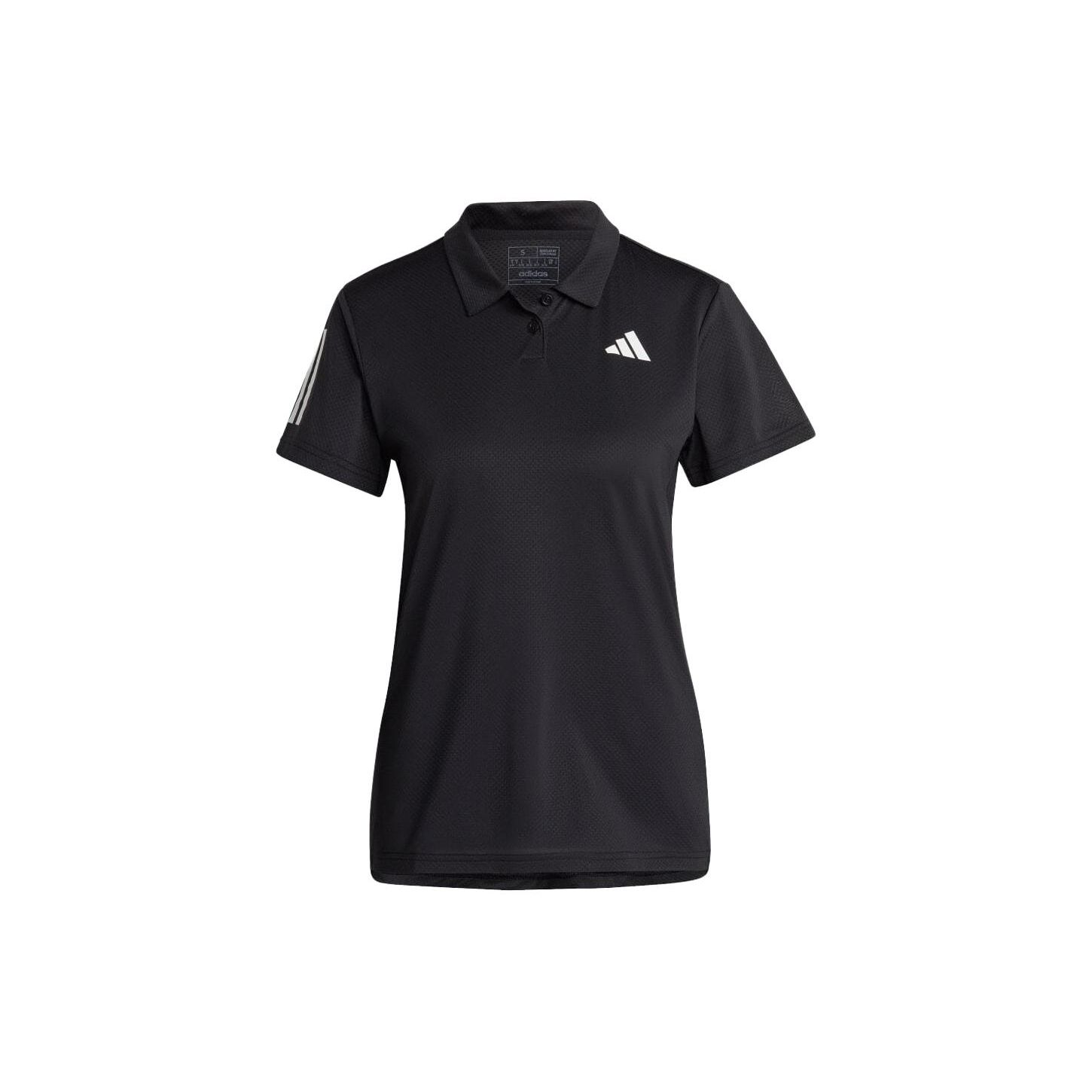 

Adidas Полосатая рубашка поло Женские топы Черный HY2702 S