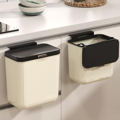 Wandmontierbarer Badezimmer-Mülleimer mit Deckel, Haushaltsmülleimer mit großem Fassungsvermögen für Toilette, Küche, Wohnzimmer & Schlafzimmer