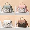Fashion Pvc Small Square Bag With Rhinestone Swan Decoration And Printed Design For Casual Daily Use
