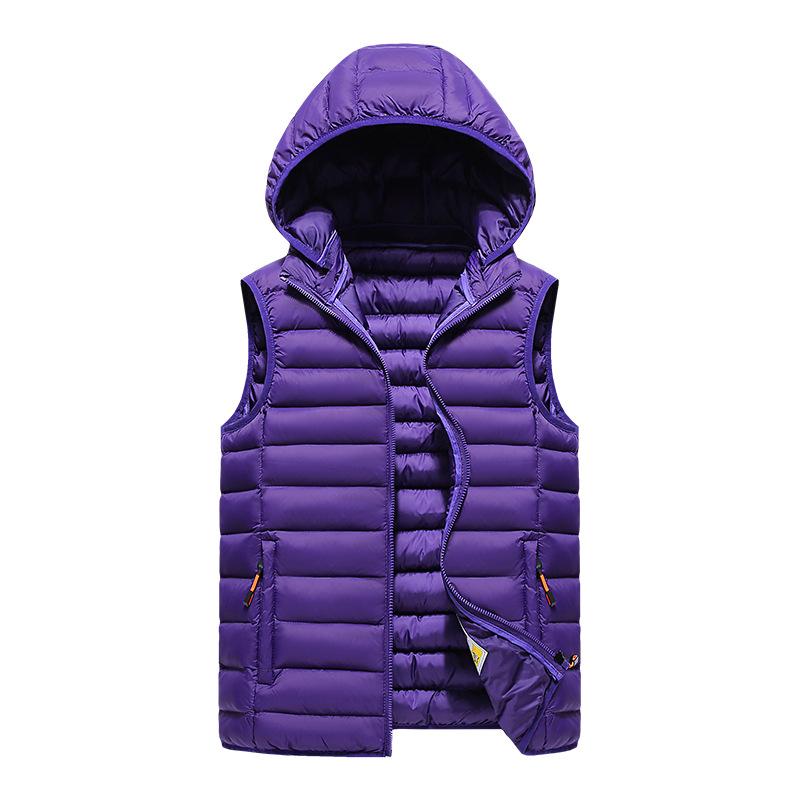 Gilet con Cappuccio da Uomo, Anti-Freddo, Ispessito, Stile Coreano, Vestibilità Slim, Gilet Senza Maniche