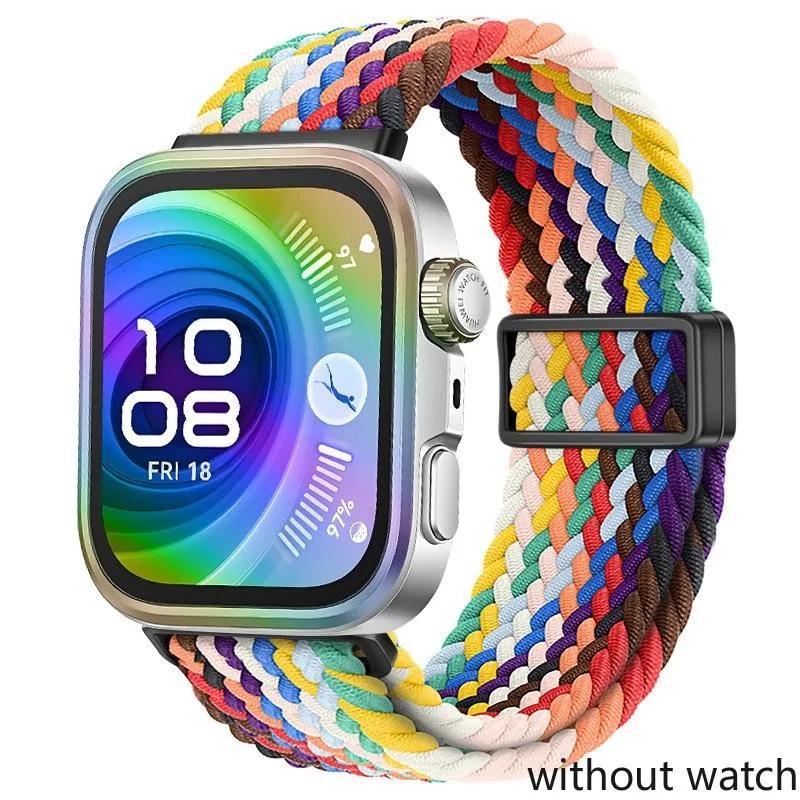 Nylon Magnetic Strap for Huawei Watch Fit 4/3 Braided Breathable for Huawei Watch Fit 4 Pro Sport Bracelet Watchband Accessories