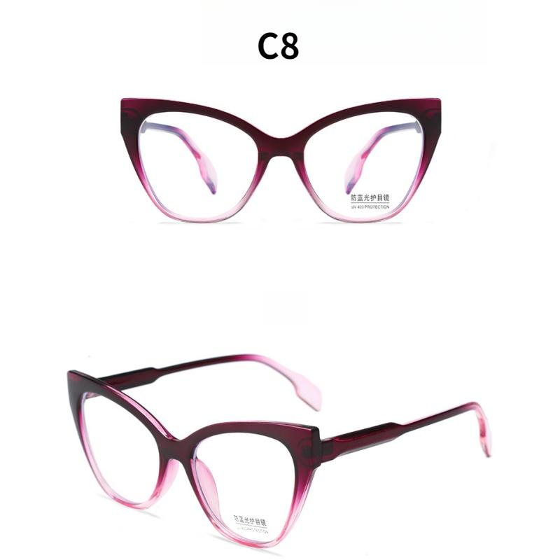Ladies' glasses, triangular cat-eye glasses.
