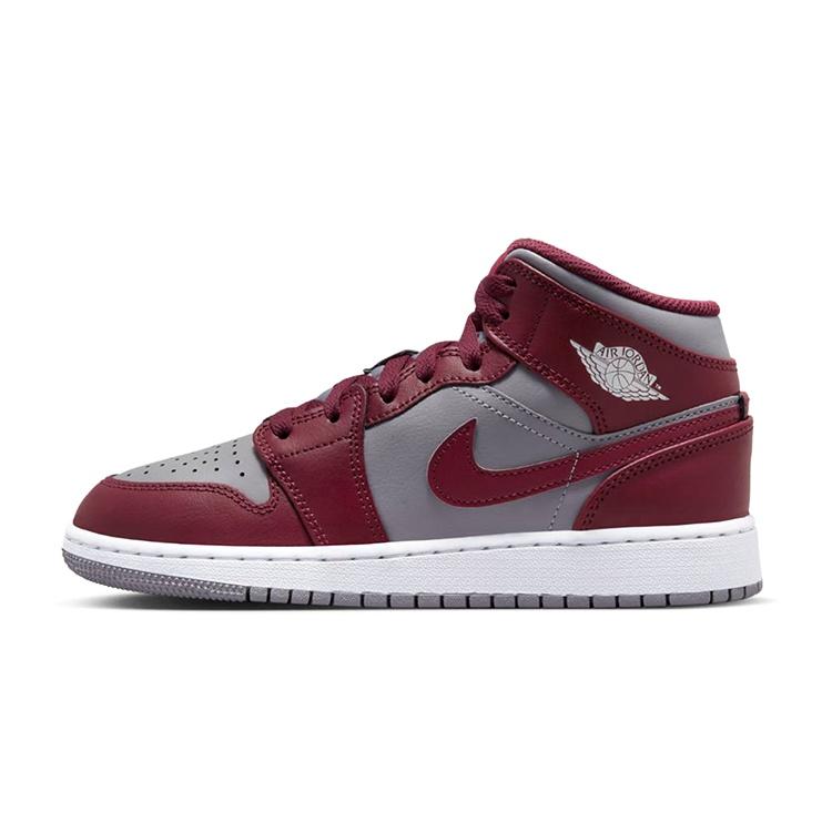 (GS) Air Jordan 1 Mid Cherrywood Red Kids DQ8423-615 EU 36