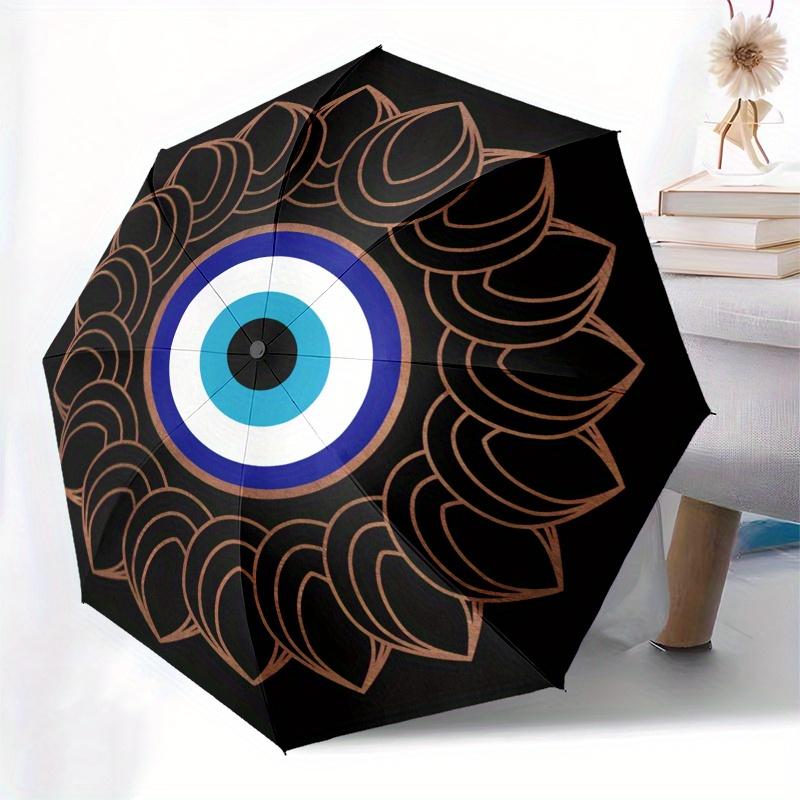 Evil Eye Protection Amulet - Traditional Turkish Nazar Boncuk Charm Pendant Necklace for Good Luck Safety Umbrella - Cute Um