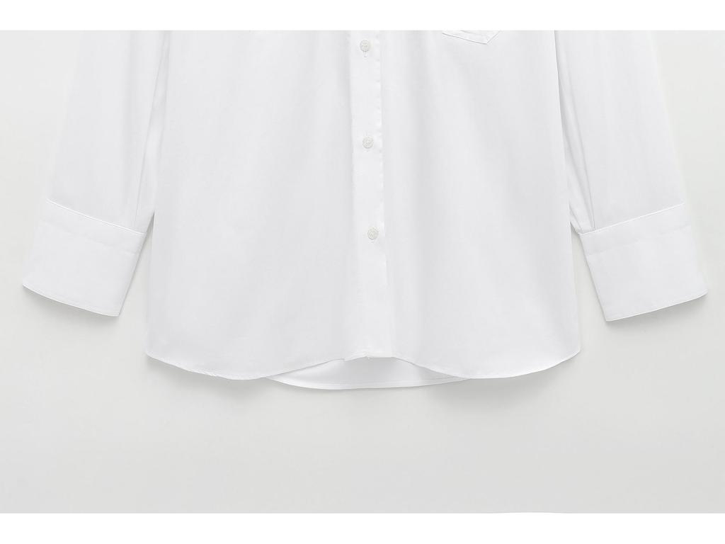 2025 Spring Women's Fashionable Loose European & American Style Pocket Shirt