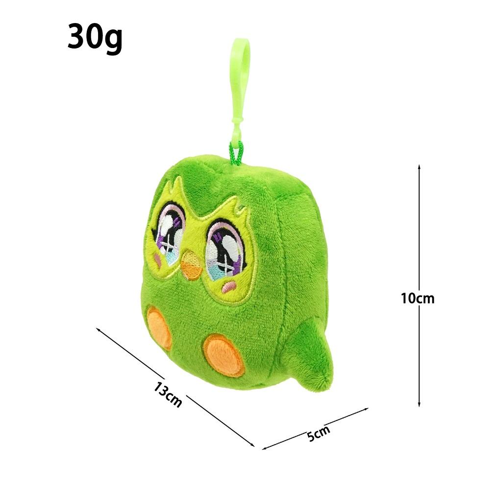 

10cm Colgante Green Duo Plushie of Duo The Owl Cartoon Anime Plush Toy Soft Stuffed Animal Plushie Dolls Children Birthday Gift 10cm