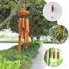 6 Tubes Hang Decorations Hand-Carved Garden Art Crafts New Bamboo Wind Chime  Outdoor