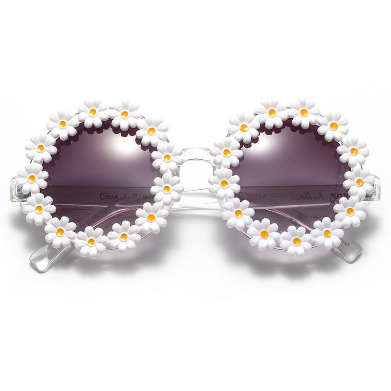 Fashion Daisy Kids Sunglasses Flower Shades Children Sun Glasses Girls Baby Creative Eyeglasses Uv400 Outdoor Protection Eyewear