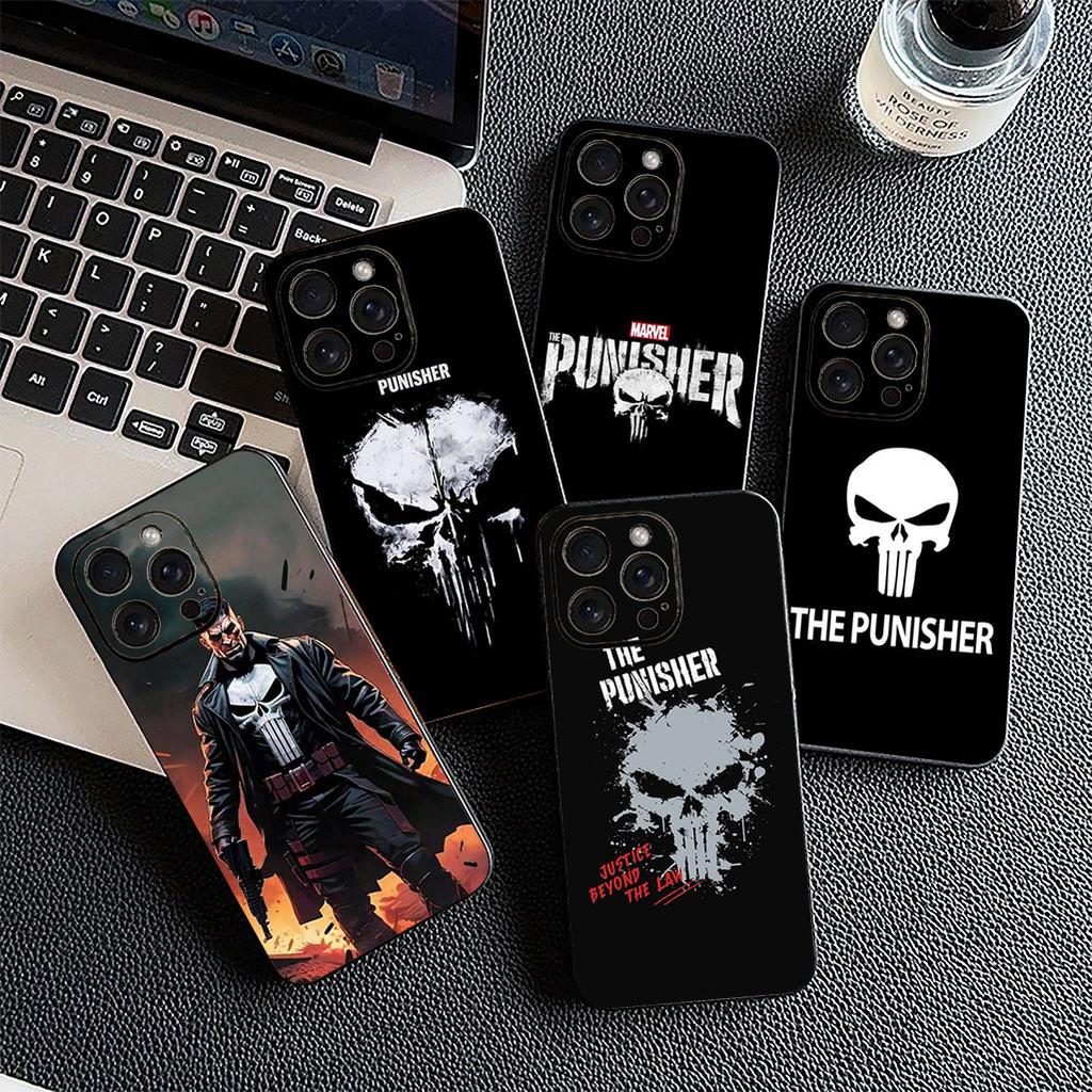 Cover for Motorola Moto Edge 50 30 One Fusion 40 neo Ultra Pro 20 Lite G50 G85 G84 E15 E14 Phone Case The Marvel Punisher Skull