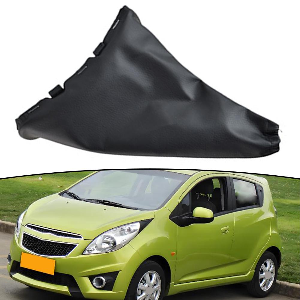 Черная кожаная накладка на ручник для Chevrolet Для Chevy Для Spark 2011-2016 Замена Автомобильные аксессуары China Mainland