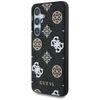 Guess 4G Printed Colored Peony Pattern Case Magsafe For Samsung Galaxy S25 Black