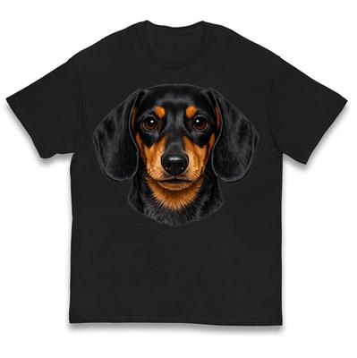 Dachshund Ansikte Barn T-shirt