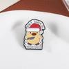 Don't Touch My Ho Ho Ho Enamel Pins Christmas Duck Chick Brooches Lapel Badges Cartoon Animal Jewelry Gift for Kids Friends