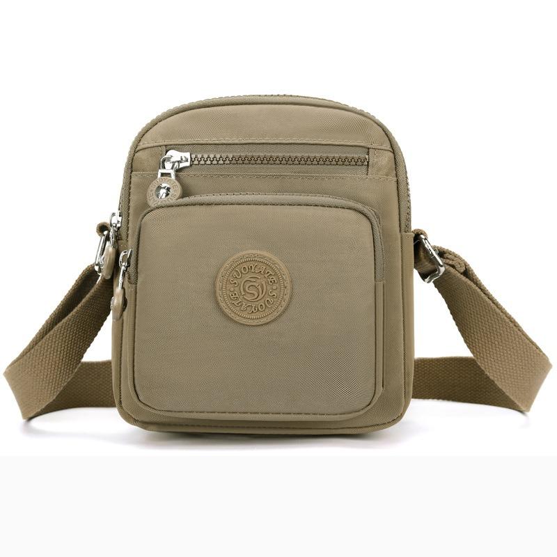 

New women s small square bag lightweight water-repellent nylon cloth bag casual shopping shoulder bag versatile travel crossbody bag хакі