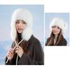 Winter Cashmere Cold-Proof Knitted Hat Women's Outdoor Cycling Warm Ear Protection Cap Bomber Hat