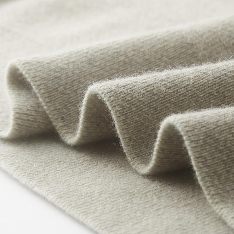 Shanshan Men's Rolled Collar Wool Cashmere Sweater