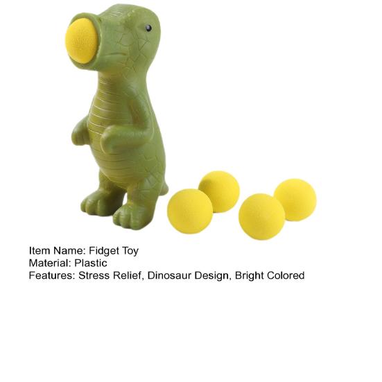 Dinosaur Popper Toy Kids Stress Relief Ball Shooter Emotion Releasing Bright