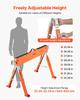 Saw Horses, 2 Pack Folding Work Horses, 816.5 Kg Load Capacity Sawhorse with Heavy Duty Legs, Adjustable Height Saw Horse with Non-Slip Foot Pads, for