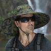 Camouflage big edge bucket hat men's hat summer shade sun protection hat enlarged brim sun hat travel fishing hat