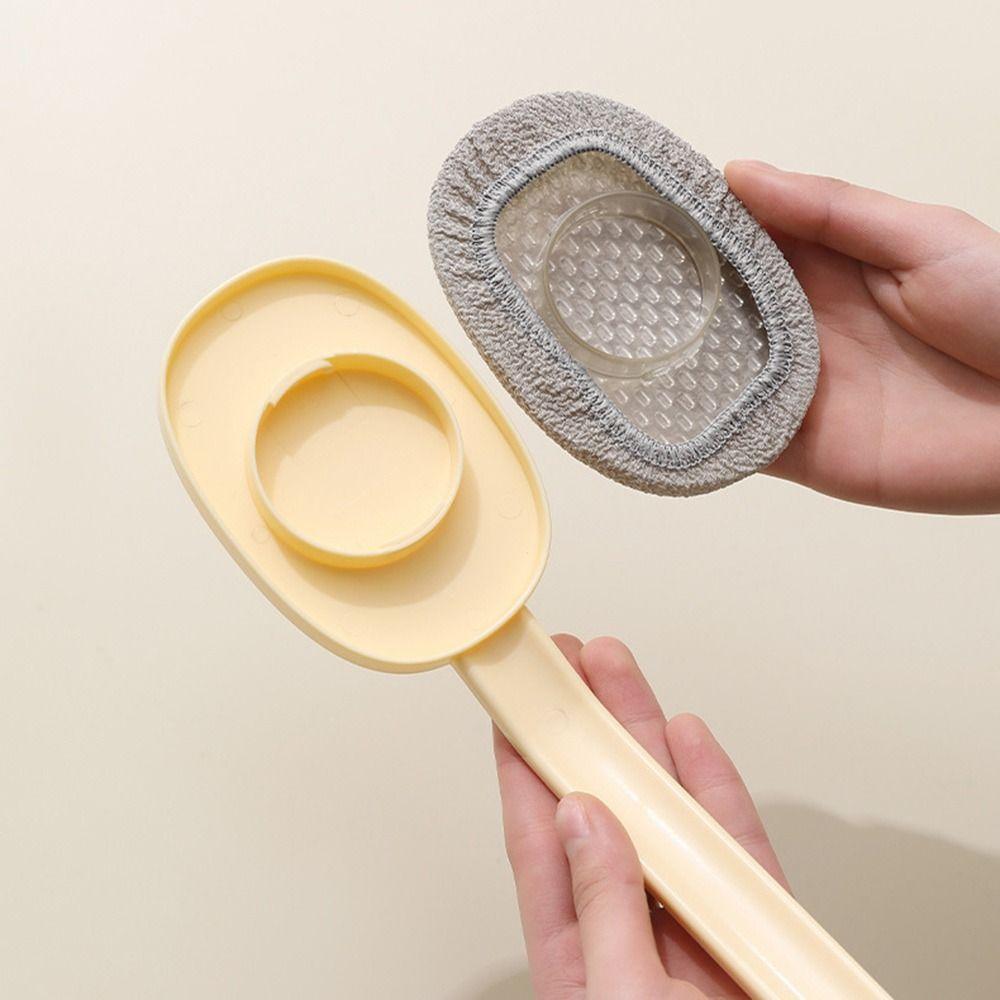 Long Handle Exfoliating Bath Brush Anti Slip Body Exfoliator Back Scrubber for Shower  Bath