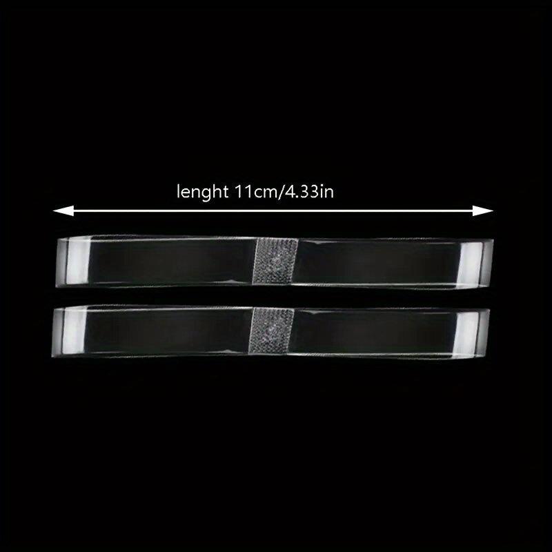 6 Pairs Clear Invisible High Heel Shoelaces for Women, Adjustable Elastic Plastic Straps for Secure Fit, Transparent Design High Heel Accessories