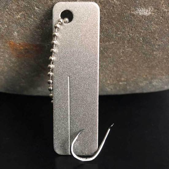 Diamond Cutter Sharpener Mini Keychain Portable Outdoor Camping Emery Nail File Efficient Sharpening Tool for Scissors Fish Hooks