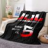 1PC JuL C'est Pas Des Lol Print Flannel Blanket, High quality All Seasons, Home Decor, Warmth and Comfort, Perfect for Christmas Gifts