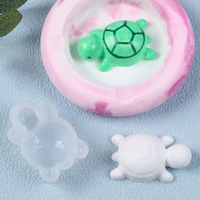 3D Schildkröte Silikonform DIY Tierförmige Kerzenform Gips Seife Epoxidharzform Kerzenherstellung Zubehör Heimdekoration