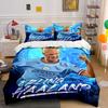 "Blue Erling Haaland Bedding Set" Bedding Duvet Cover Set Duvet Cover Pillowcases (1 * Duvet Cover 2 * Pillowcases, Without Duvet Insert)