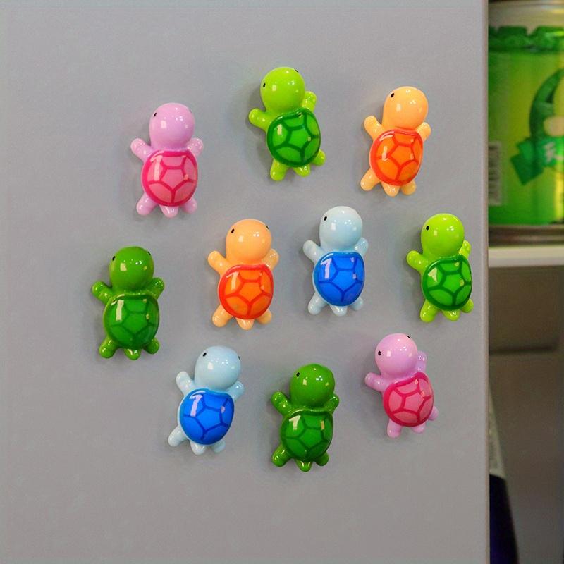 5/10pcs, Fridge Magnets, Cartoon Sea Turtle Fridge Magnets Whiteboard Magnets Sticker, Decorative Refrigerator Magnets