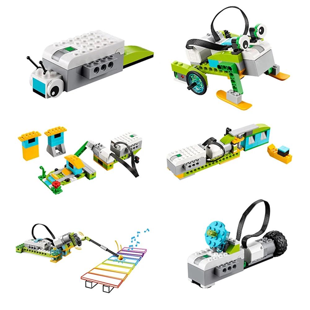 DIYmall ed-Compatible We-Do 2.0 Programming Bricks Tech Toys for STEM Education & Intelligence Development