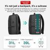 Tigernu Expandable Backpack Men 15.6-19 Inch Laptop Backpacks Male Travel Backpack Bag 38L Large Capacity Business Bag