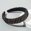 Handmade Braided Elegant Girls Hair Hoop Full Faux Crystal Beads Decor Luxury Hairband Hair Accessories