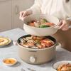 Multifunctional Electric Cooking Pot: Large Capacity Hot Pot, Non-Stick Frying Pan, Steamer - Ideal for Dormitories and Households