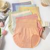 1Pc High-Waisted, Tummy-Control, Hip-Lifting, Shaping Cotton Briefs, Plus Size, Seamless Women's Underwear