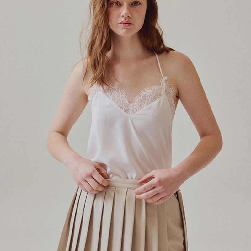 RARE01 Pleats Apron - Navy, Beige