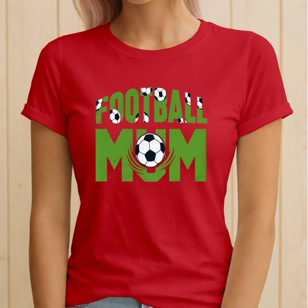 Football Mum Pattern Sports Unisexs T Shirt Gift Graphic Tee