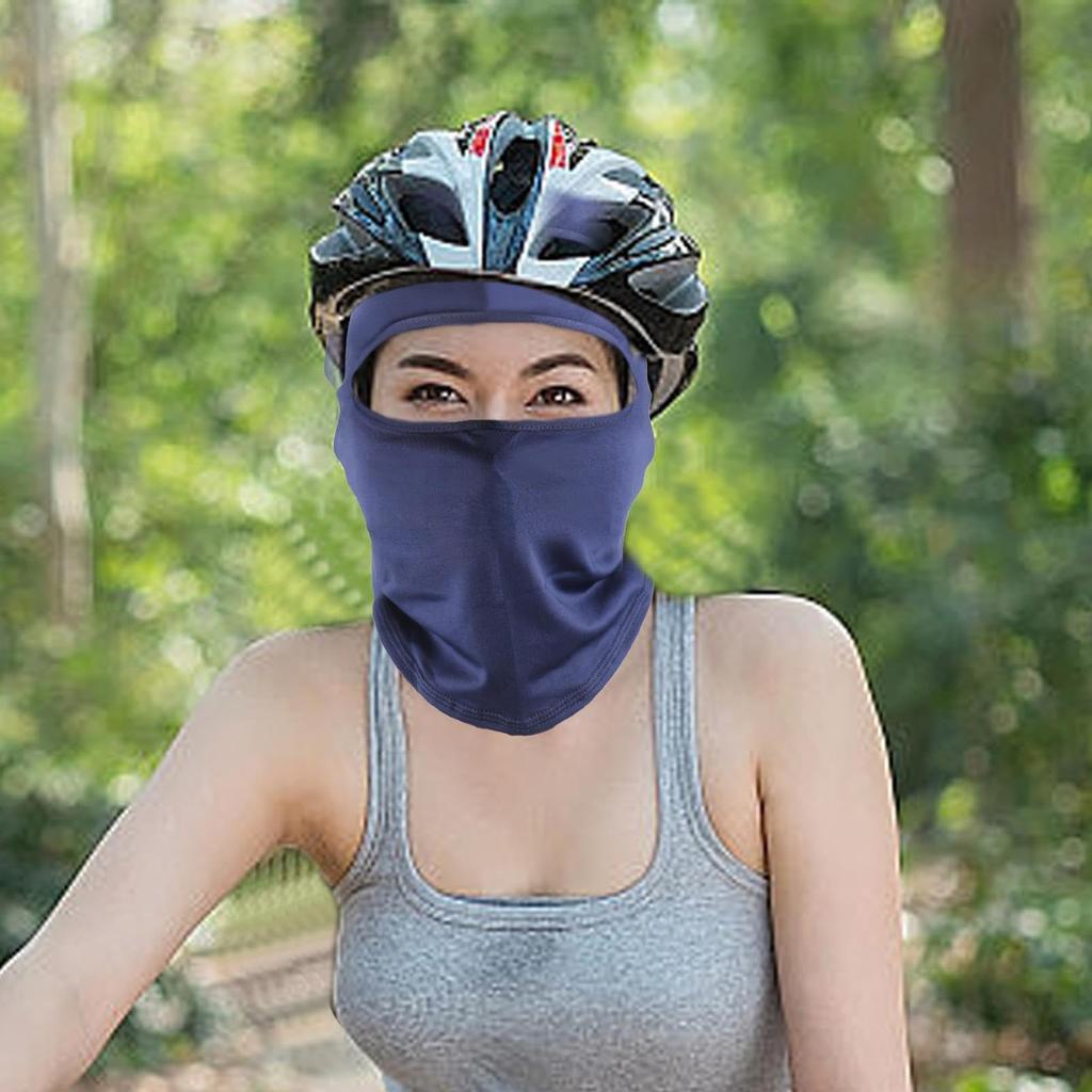 [Mxshc] Motorrad-Gesichtsbedeckung, Kühlendes Nacken-Tuch, Eis-Seiden-Radsport-Kapuze | Sommer-Gesicht