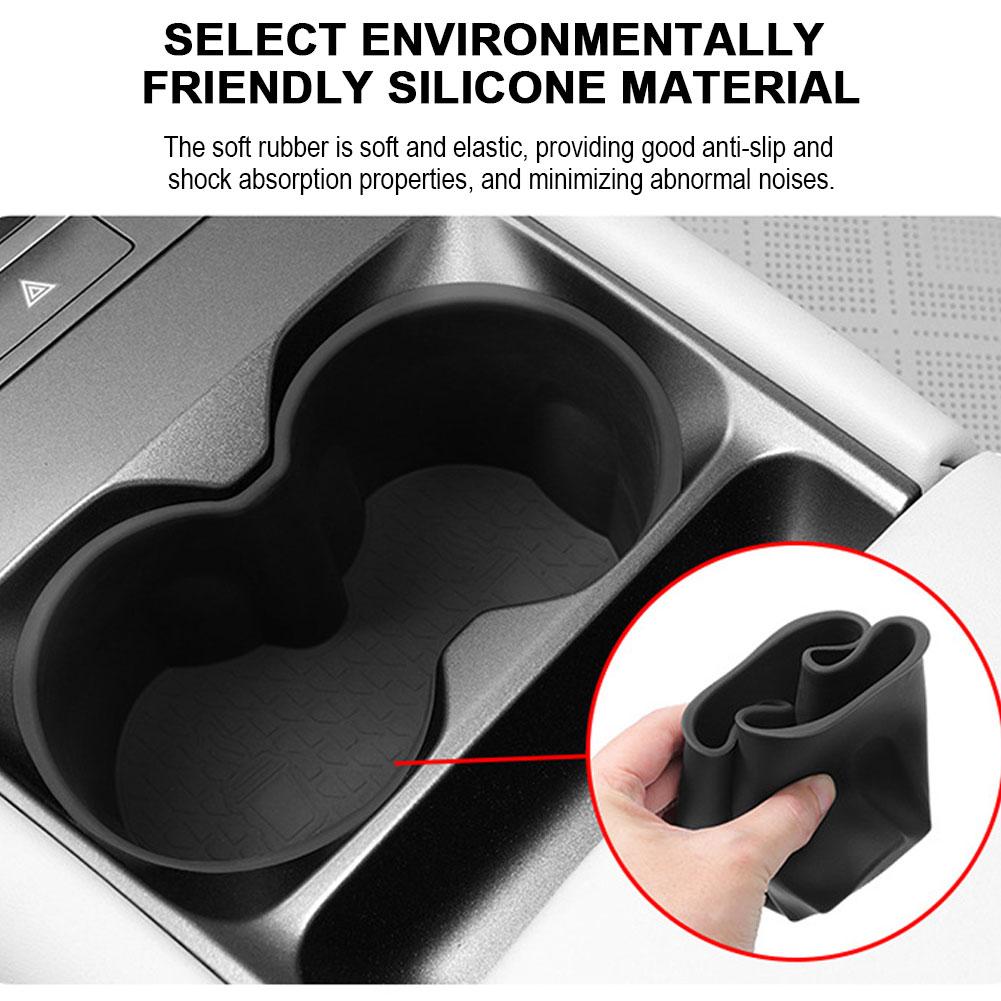For BYD Yuan Pro 2025 2025 Car Cup Holder Central Control Drinks Tray Interior Holder Storage Silicone Accessories Auto T7Y8