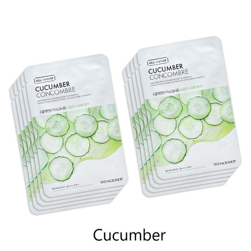 THE FACE SHOP - Real Nature Face Mask Bundle Set - 15 Types