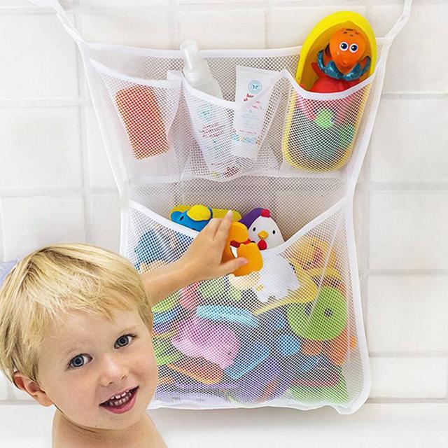 

Latest Infant Bathroom Mesh Pouch Sucker Style Designed For Bath Playthings Children Basket Cartoon Animal Shapes Cloth Sand Toy Storage Net Mesh