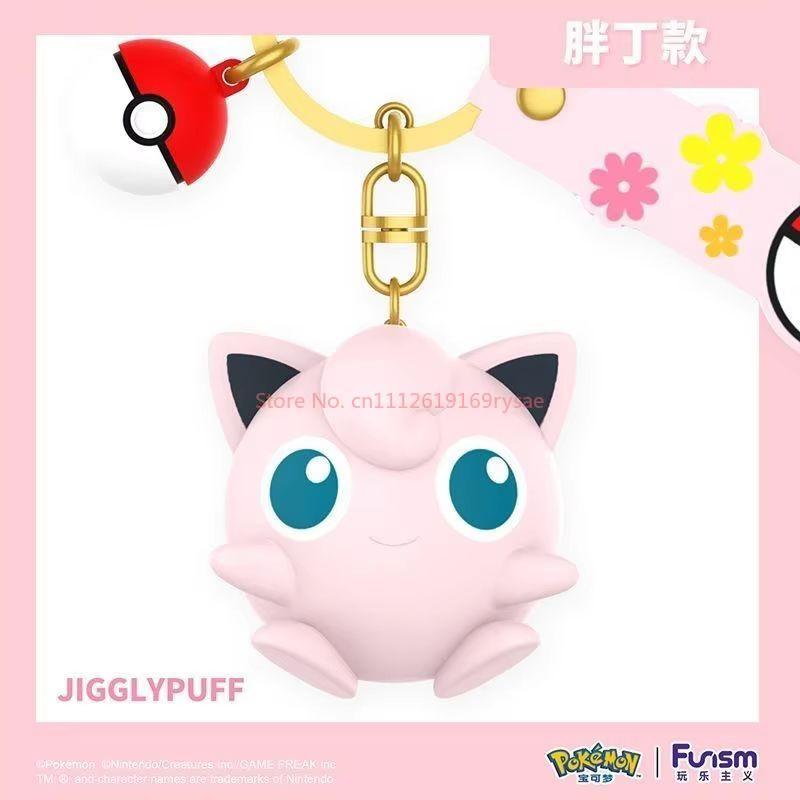 Anime  Cute Keychain Gengar Meowth Cubone Mimikyu Snorlax Action Figures Pendant Bag Charm Orna Gifts ments Collect