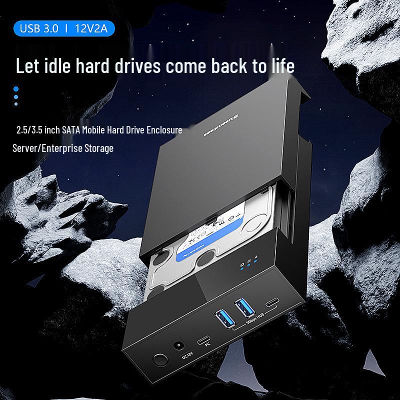 

3.5 USB 3.0 Desktop External HDD Enclosure with 20TB SATA Docking Station EU Power Adapter