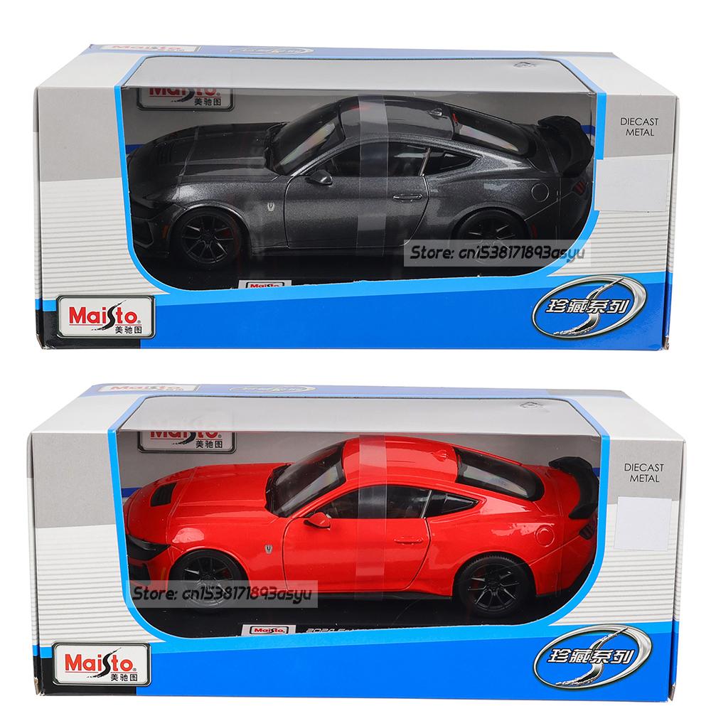 Maisto 1:24 2024 Ford Mustang Dark Horse Alloy Car Model Crafts Decoration Collection Toy Tools Gift Models